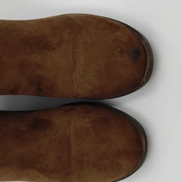 Unbranded women's size 7 dark brown suede feel booties - Picture 2 of 7
